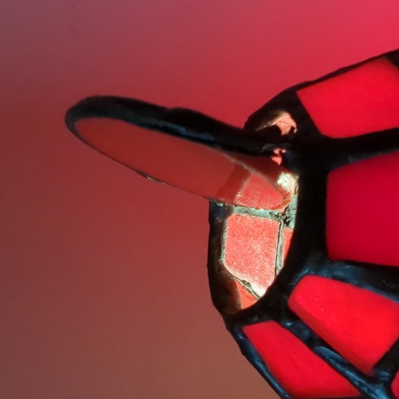 Stained Glass Santa Gnombe Table Top Lamp - Picture 3 of 6